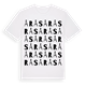 White t-shirt med Årås ordlek t-shirt