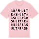 Pink Cotton t-shirt med Åråshult ordlek t-shirt