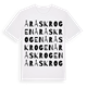 White t-shirt med Åråskrogen ordlek t-shirt