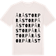 Vintage White t-shirt med Åråstorp ordlek t-shirt