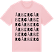 Pink Cotton t-shirt med Årberg ordlek t-shirt