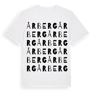 Årberg ordlek t-shirt – ekologisk bomull t-shirt från Pinshirt