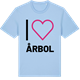 Blue Soul t-shirt med Jag älskar Årbol t-shirt stort tryck