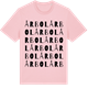 Pink Cotton t-shirt med Årbol ordlek t-shirt
