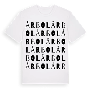 Årbol ordlek t-shirt – ekologisk bomull t-shirt från PinShirt