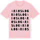 Pink Cotton t-shirt med Arboskog ordlek t-shirt