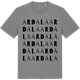 Mid Heather Gray t-shirt med Ardala ordlek t-shirt