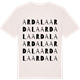 Vintage White t-shirt med Ardala ordlek t-shirt