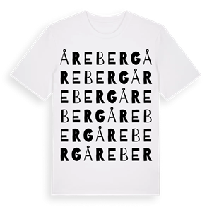 Åreberg ordlek t-shirt – ekologisk bomull t-shirt från Pinshirt