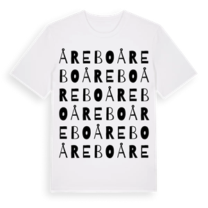 Årebo ordlek t-shirt – ekologisk bomull t-shirt från Pinshirt