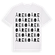 White t-shirt med Årebo ordlek t-shirt