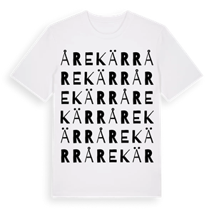 Årekärr ordlek t-shirt – ekologisk bomull t-shirt från Pinshirt