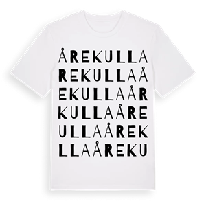 Årekulla ordlek t-shirt – ekologisk bomull t-shirt från Pinshirt
