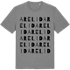 Mid Heather Gray t-shirt med Arelid ordlek t-shirt