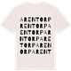 Vintage White t-shirt med Arentorp ordlek t-shirt