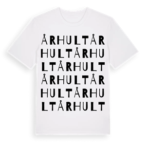 Århult ordlek t-shirt – ekologisk bomull t-shirt från PinShirt
