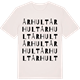 Vintage White t-shirt med Århult ordlek t-shirt