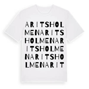 Aritsholmen ordlek t-shirt – ekologisk bomull t-shirt från Pinshirt