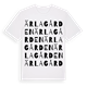 White t-shirt med Ärlagården ordlek t-shirt