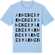 Blue Soul t-shirt med Armeneby ordlek t-shirt