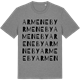 Mid Heather Gray t-shirt med Armeneby ordlek t-shirt