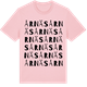 Pink Cotton t-shirt med Årnäs ordlek t-shirt