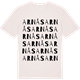 Vintage White t-shirt med Arnås ordlek t-shirt