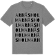 Mid Heather Gray t-shirt med Arnäsholm ordlek t-shirt