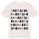 Vintage White t-shirt med Arnäsholm ordlek t-shirt