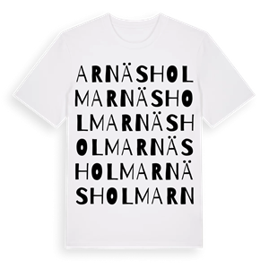 Arnäsholm ordlek t-shirt – ekologisk bomull t-shirt från Pinshirt