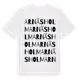 White t-shirt med Arnäsholm ordlek t-shirt