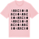 Pink Cotton t-shirt med Arnebo ordlek t-shirt