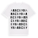 White t-shirt med Arnebyn ordlek t-shirt