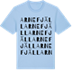 Blue Soul t-shirt med Arnefjäll ordlek t-shirt