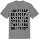 Mid Heather Gray t-shirt med Arnstorp ordlek t-shirt