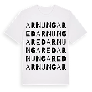 Arnungared ordlek t-shirt – ekologisk bomull t-shirt från Pinshirt