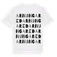 White t-shirt med Arnungared ordlek t-shirt