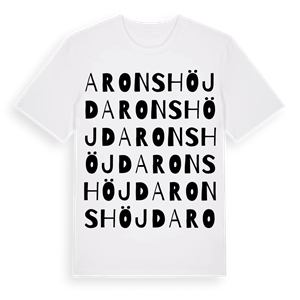 Aronshöjd ordlek t-shirt – ekologisk bomull t-shirt från Pinshirt
