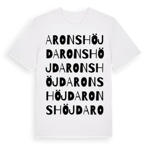 Aronshöjd ordlek t-shirt – ekologisk bomull t-shirt från Pinshirt