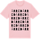 Pink Cotton t-shirt med Årred ordlek t-shirt