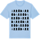 Blue Soul t-shirt med Arröd ordlek t-shirt