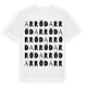 Arröd ordlek t-shirt