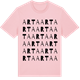 Pink Cotton t-shirt med Arta ordlek t-shirt