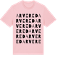 Pink Cotton t-shirt med Arvered ordlek t-shirt