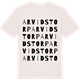 Vintage White t-shirt med Arvidstorp ordlek t-shirt