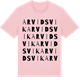 Pink Cotton t-shirt med Arvidsvik ordlek t-shirt