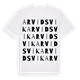 White t-shirt med Arvidsvik ordlek t-shirt