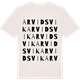 Vintage White t-shirt med Arvidsvik ordlek t-shirt