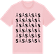 Pink Cotton t-shirt med Ås ordlek t-shirt