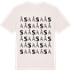 Vintage White t-shirt med Åsa ordlek t-shirt